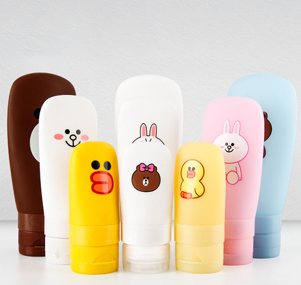 Silicone care products, liquid containers