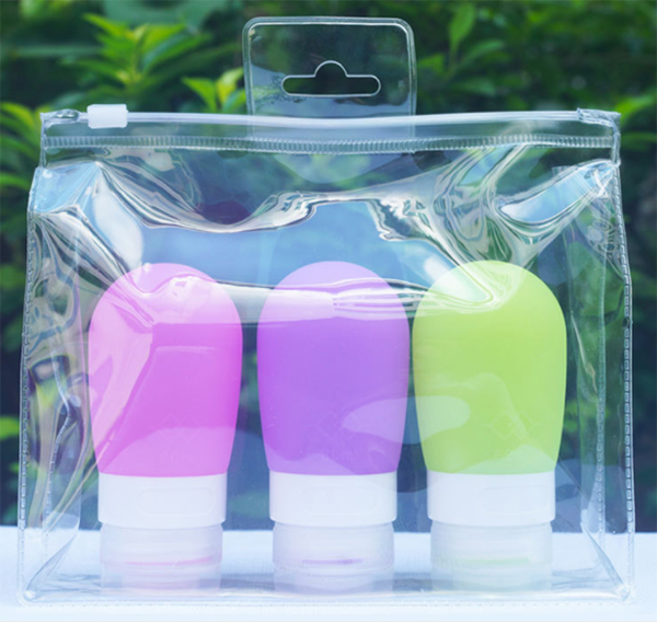 Silicone care products, liquid containers